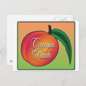 Georgia Peach Briefkaart (Voorkant / Achterkant)