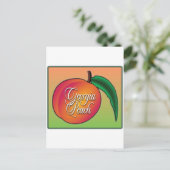 Georgia Peach Briefkaart (Staand voorkant)