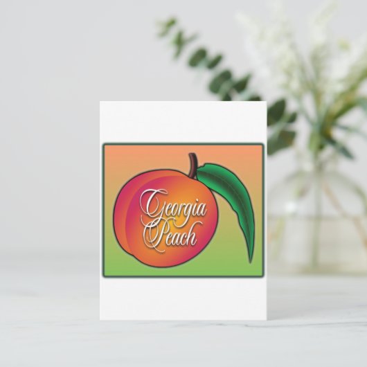 Georgia Peach Briefkaart (Staand voorkant)