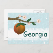 Georgia Peach Briefkaart (Voorkant / Achterkant)