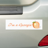 Georgia Peach bumper sticker (Op auto)