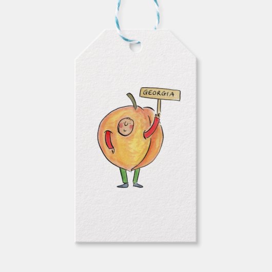 Georgia Peach Cadeaulabel (Voorkant)