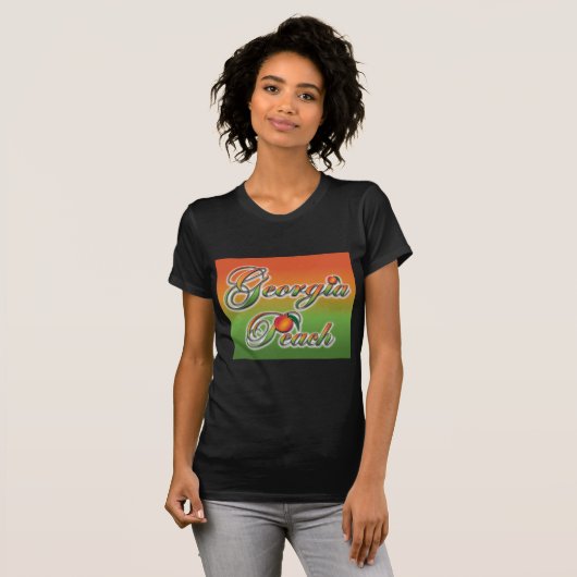 Georgia Peach - Cursief T-shirt (Voorkant volledig)