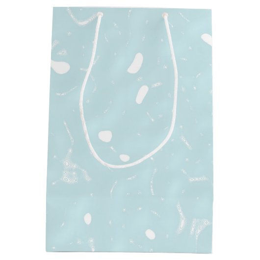 Georgia Peach fruit art design. Medium Cadeauzakje (Achterkant)