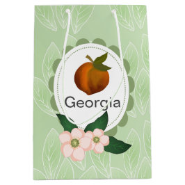 Georgia Peach fruit art design. Medium Cadeauzakje