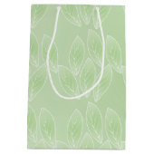 Georgia Peach fruit art design. Medium Cadeauzakje (Achterkant)