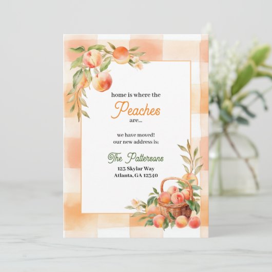 Georgia Peach gaat verhuizen Kaart (Staand voorkant)