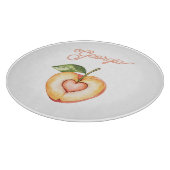 Georgia Peach Hart Fruit Snijplank (Hoek)