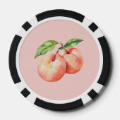 Georgia Peach Hartfruit Poker Chips (Achterkant)
