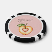 Georgia Peach Hartfruit Poker Chips (Enkel)