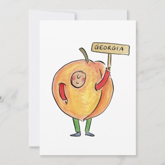 Georgia Peach Kaart (Voorkant)