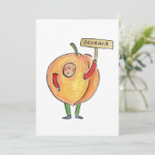 Georgia Peach Kaart (Staand voorkant)