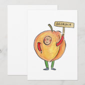 Georgia Peach Kaart (Voorkant / Achterkant)