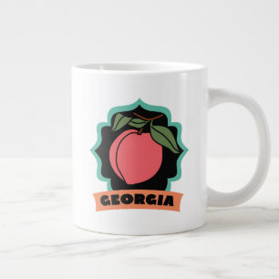 Georgia Peach Logo Grote Koffiekop