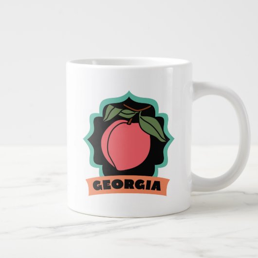 Georgia Peach Logo Grote Koffiekop (Rechts)