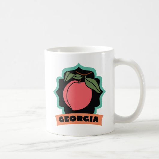 Georgia Peach Logo Koffiemok (Rechts)