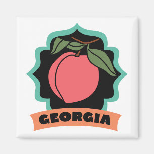 Georgia Peach Logo Magneet
