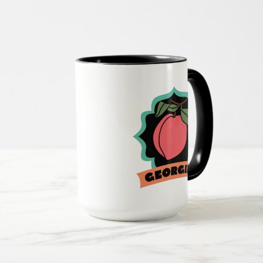 Georgia Peach Logo Mok (Voorkant rechts)