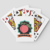 Georgia Peach Logo Pokerkaarten (Achterkant)