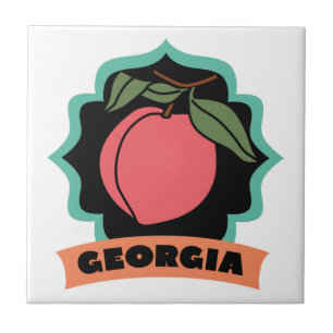 Georgia Peach Logo Tegeltje