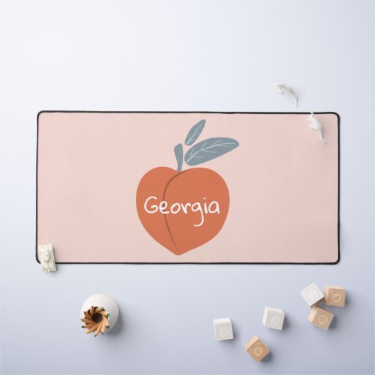 Georgia Peach pas je tekst aan Bureaumat (Kindertafel)