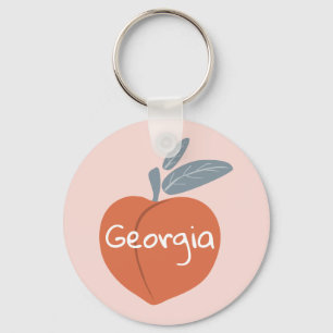 Georgia Peach past jouw tekst aan Sleutelhanger