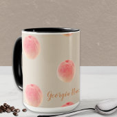 Georgia Peach Pattern Beker Mok