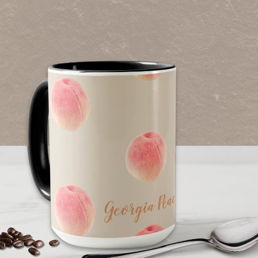 Georgia Peach Pattern Beker Mok