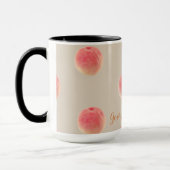 Georgia Peach Pattern Beker Mok (Links)