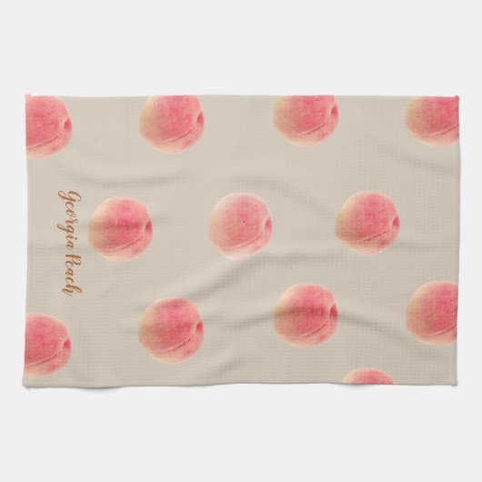 Georgia Peach Pattern Kitchen Towels  Theedoek (Horizontaal)