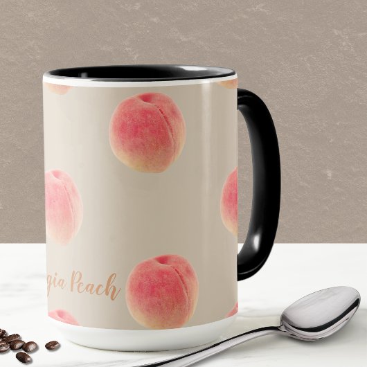 Georgia Peach Pattern Mug Mok