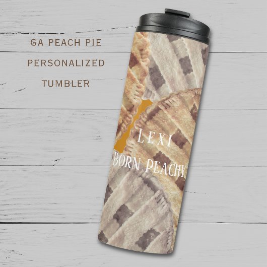 Georgia Peach Pie Custom Thermal Tumbler Thermosbeker
