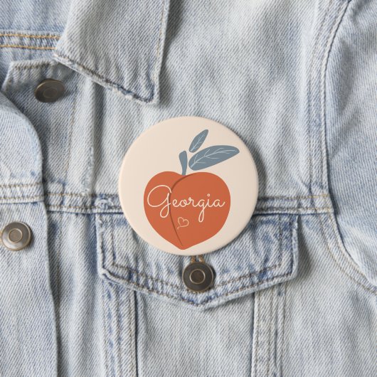 Georgia Peach Ronde Button 7,6 Cm (In situ)