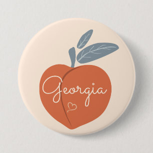 Georgia Peach Ronde Button 7,6 Cm