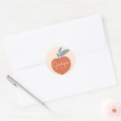 Georgia Peach Ronde Sticker (Envelop)