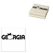 Georgia Peach Rubberstempel (Gestempeld)