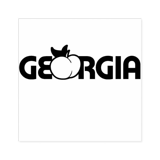 Georgia Peach Rubberstempel (Afrduk)