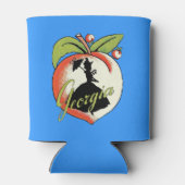 Georgia Peach Silhouette Southern Bell Blikjeskoeler (Achterkant)