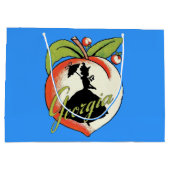  Georgia Peach Silhouette Southern Bell Groot Cadeauzakje (Achterkant)