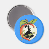 Georgia Peach  Southern Lady Parasol Magneet (Voorkant / Achterkant)