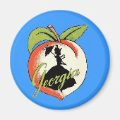 Georgia Peach  Southern Lady Parasol Magneet (Voorkant)