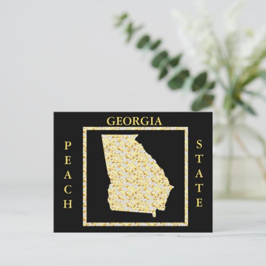 GEORGIA PEACH STAAT BRIEFKAART (Staand voorkant)