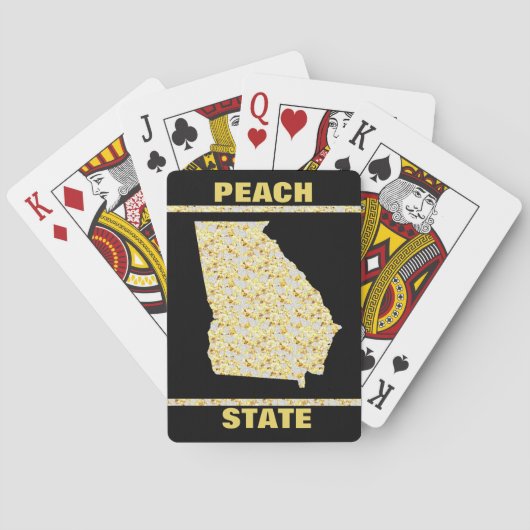 GEORGIA PEACH STAAT POKERKAARTEN (Achterkant)