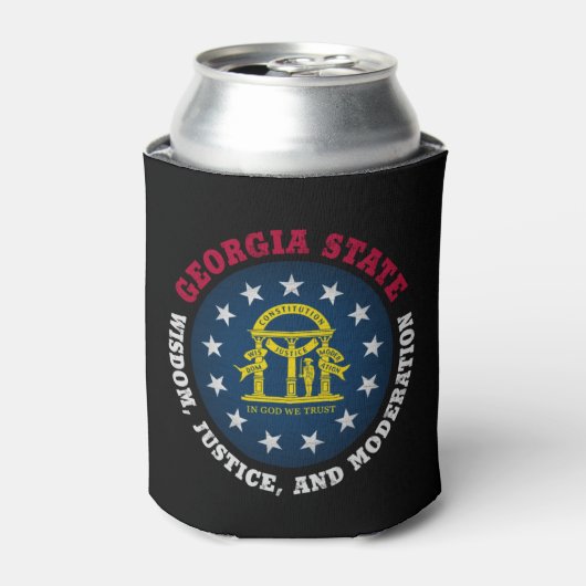 GEORGIA PEACH STATE FLAG BLIKJESKOELER (Blikje Voorkant)