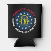 GEORGIA PEACH STATE FLAG BLIKJESKOELER (Voorkant)