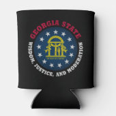 GEORGIA PEACH STATE FLAG BLIKJESKOELER (Achterkant)