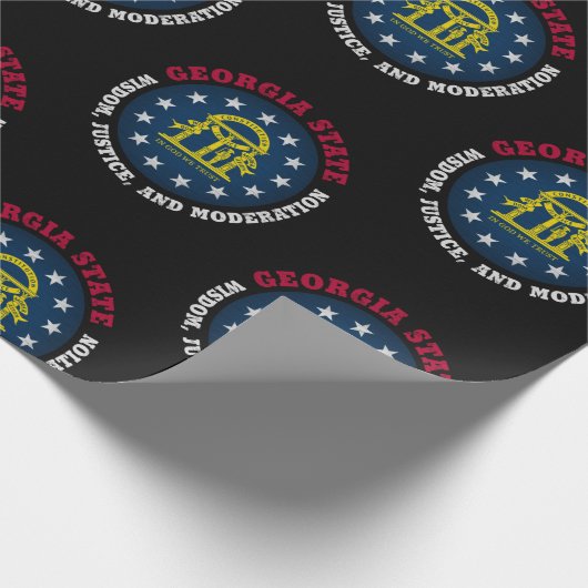 GEORGIA PEACH STATE FLAG CADEAUPAPIER (Hoek)