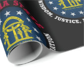 GEORGIA PEACH STATE FLAG CADEAUPAPIER (Rol Hoek)