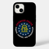 GEORGIA PEACH STATE FLAG Case-Mate iPhone CASE (Achterkant)