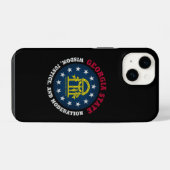 GEORGIA PEACH STATE FLAG iPhone HOESJE (Achterkant horizontaal)